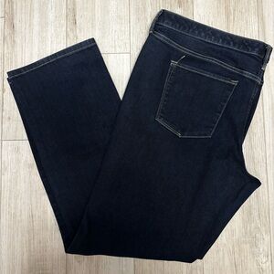 Mossimo 16R Womens Jeans Size Mid Rise Straight Leg Dark Wash Super Stretch